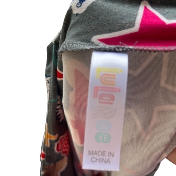 LuLaRoe TC Leggings Stars Eagle Statue Liberty Americana Independence Day‎ - Picture 3 of 4